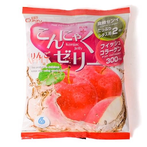 YUKIGUNI AGURI- Thạch bsung collagen vị táo 18gx6c