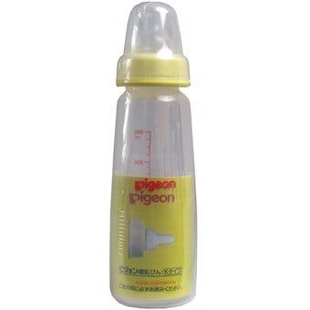 PIGEON- Bình sữa nhựa cổ hẹp màu vàng 240ml
