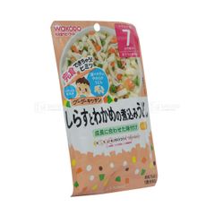 WAKODO- Mỳ Udon cá cơm rong biển 7 tháng 80g