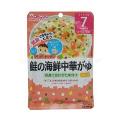 WAKODO- (IE308)Cháo ăn dặm vị cá hồi và rau xanh