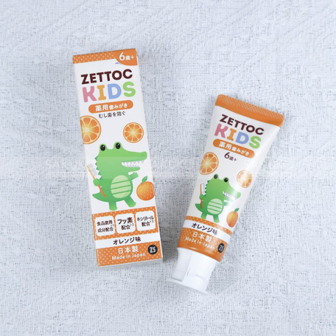 ZETTOC- Kem đánh răng trẻ em hương cam (70g)