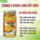  Combo 3 Khoai lang vàng sấy giòn 250g 