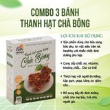  Combo 3 hộp Bánh thanh hạt thuần chay 200g 