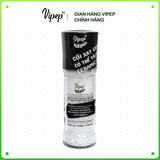 Muối Trắng Himalaya Vipep Nguyên Hạt Cối Xay Hũ Thủy Tinh 120g - Gia vị Vipep