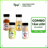 Combo tẩm ướp nấu ăn tỏi bột, sả bột, hành bột, ngủ vị hương thơm ngon tự nhiên - Gia vị Vipep