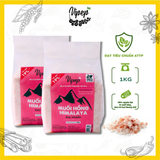 Combo Muối Hồng Hymalaya Vipep muối mỏ nhiều khoáng chất, gia vị nấu ăn, chăm sóc cơ thể, ngân chân - Gia vị Vipep