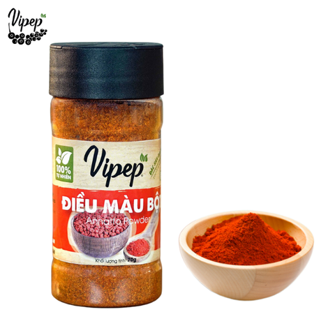 Bột Điều Màu Tự Nhiên Vipep Hũ Nhựa Tròn 70g