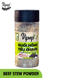 Muối Hồng Tiêu Chanh Tự Nhiên Vipep Hũ Nhựa Tròn 70g