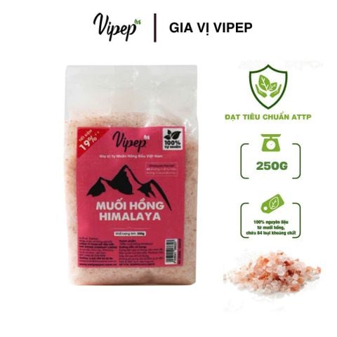 Muối Hồng Himalaya Xay Nhuyễn Vipep Túi 250g