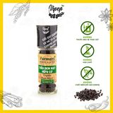 Tiêu Đen Hạt Farmers' Organic Cối Xay Vipep Hũ Thủy Tinh 55g