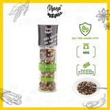 Tiêu Ngũ Sắc Hạt Tự Nhiên Cối Xay Vipep Hũ Thủy Tinh 45g