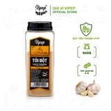 Bột tỏi nguyên chất Vipep 600g - bột gia vị tiện lợi dễ thấm cho món ăn đậm đà, thơm ngon chuẩn vị