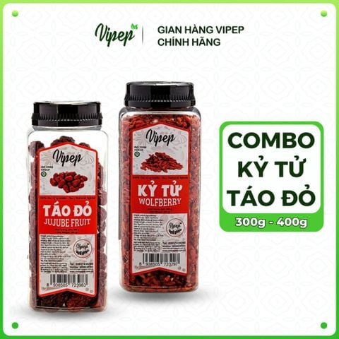 Combo Táo đỏ Tân Cương và Kỷ Tử Ninh Hạ tốt cho sức khỏe - Gia Vị Vipep