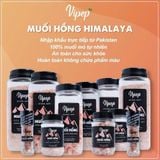 Combo 01kg Muối Hồng Himalaya xay nhuyễn Gia vị Vipep làm gia vị nấu ăn, pha chế thức uống, chăm sóc da