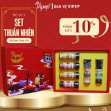 Set Quà Tết Thuần Nhiên - Hộp Quà Dinh Dưỡng Cao Cấp, Sang Trọng - Gia Vị Vipep