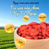 Kỷ Tử Ninh Hạ Tự Nhiên Vipep Túi 350g - Gia vị Vipep