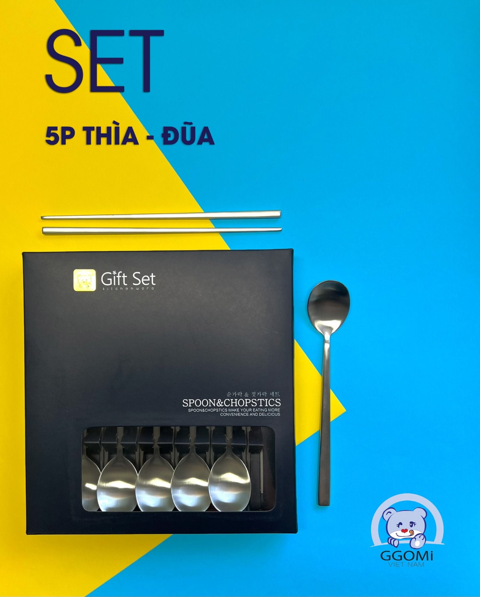 SET 5P Thìa Đũa Cao Cấp