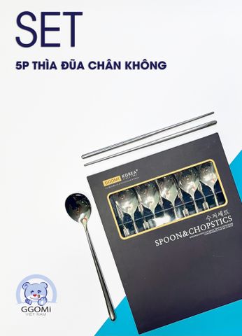  SET 5P THÌA ĐŨA CHÂN KHÔNG 