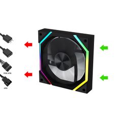 Fan Case Tản Nhiệt Jungle Leopard Galaxy ARGB Viền Đen ( gió ngược ) Mới