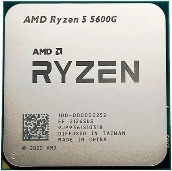 CPU AMD Ryzen 5 5600G (3.9GHz Upto 4.4GHz / 19MB / 6 Cores, 12 Threads / 65W / Socket AM4) 2ND