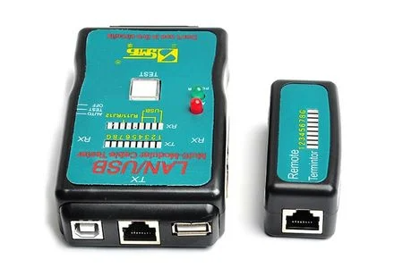 Thiết bị test cáp mạng, Hộp kiểm tra dây mạng đa năng CT-168 (RJ45-RJ11-USB) Mới