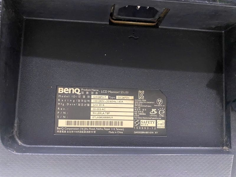 Màn Máy Tính LCD BenQ 28inch 2870 Full HD IPS LED 2ND