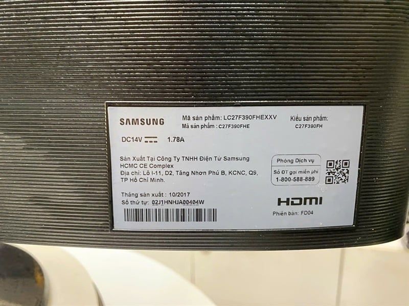 Màn Hình Máy Tính LCD Samsung 27ich LC27F397 (1920x1080/VA/60Hz/4ms/FreeSync) Cong 2ND