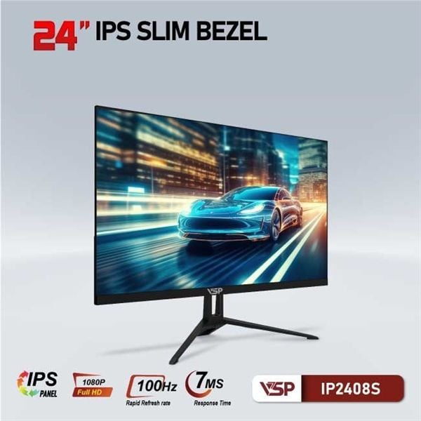 Màn Hình Máy Tính LCD VSP 24ich 2408s IPS LED 100Hz Mới