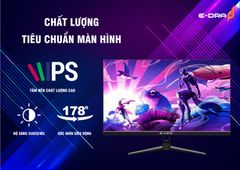 Màn hình LCD E-DRA Gaming 27inch EGM27F1 (27 inch/FHD/Fast IPS/165Hz/1ms/350nits/HDMI+DP/Phẳng) Mới