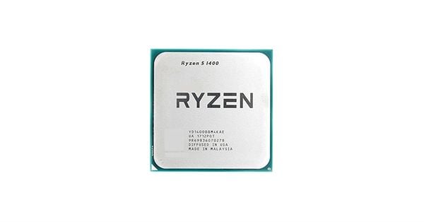 CPU AMD RYZEN 5 1400 (3.2GHz Up to 3.4GHz, AM4, 4 Cores 8 Threads) 2ND