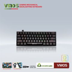 Bàn phím VSP eSport Gaming VM05 Đen Mini