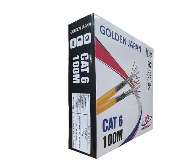 Cáp mạng GOLDEN JAPAN SFTP CAT.6 (100m/cuộn) Mới