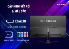 Màn hình LCD E-DRA Gaming 27inch EGM27F1 (27 inch/FHD/Fast IPS/165Hz/1ms/350nits/HDMI+DP/Phẳng) Mới