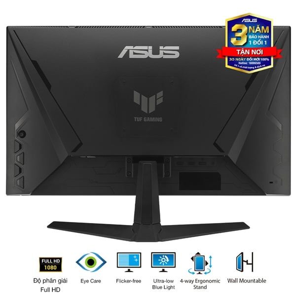 Màn Hình Máy Tính LCD ASUS TUF Gaming 24ich VG249Q3A (23.8 inch/FHD/Fast IPS/180Hz/1ms/Loa) Mới