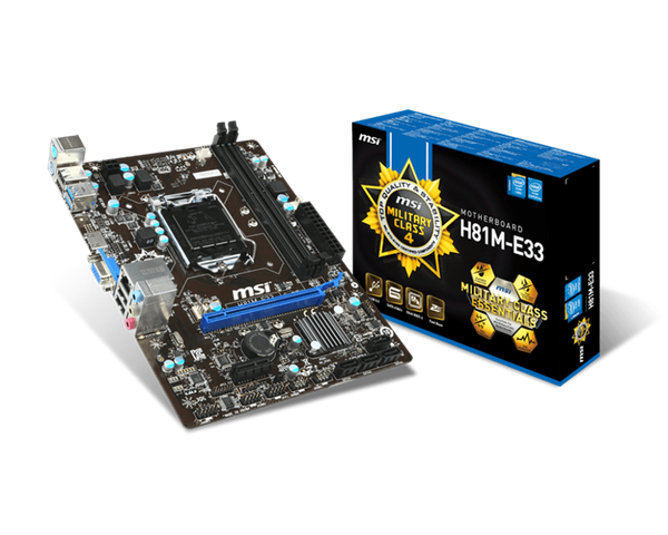 Mainboard Msi H81M-E33 2ND