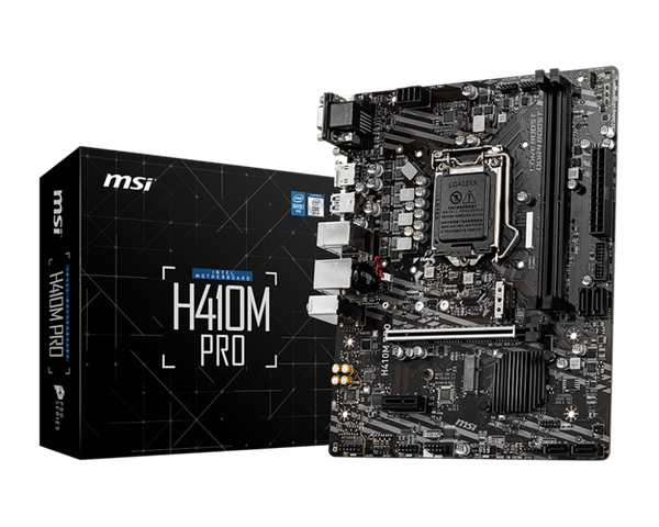 Mainboard MSI H410M PRO (Intel H410, Socket 1200, m-ATX, 2 khe RAM DDR4) 2ND