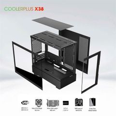 Thùng Case Coolerplus CPC-X38B Đen Mới
