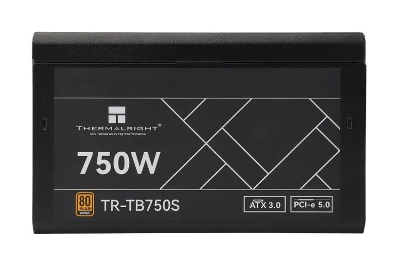 Nguồn Máy Tính PSU Thermalright 750W TB-750S nhập khẩu - Đen | 750W, 80 Plus Bronze, ATX 3.0 Mới