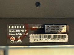 Màn hình máy tính LCD AIWA 27ich MF270B-V 27Inch 75Hz IPS FHD 5ms 11/2027 2ND