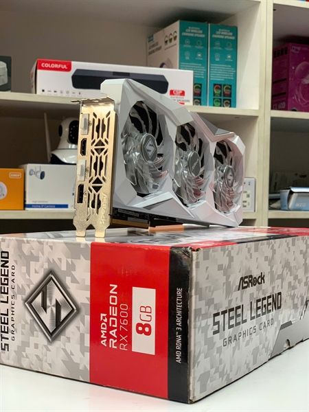 Card Màn Hình VGA ASRock Radeon™ RX 7600 Steel Legend 8GB OC – 8GB GDDR6 2ND
