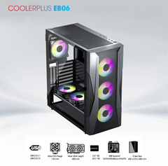 Thùng Case Coolerplus CPC-EB06 (Sẵn 3FAN LED) Mới