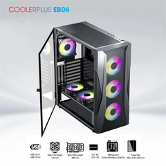 Thùng Case Coolerplus CPC-EB06 (Sẵn 3FAN LED) Mới
