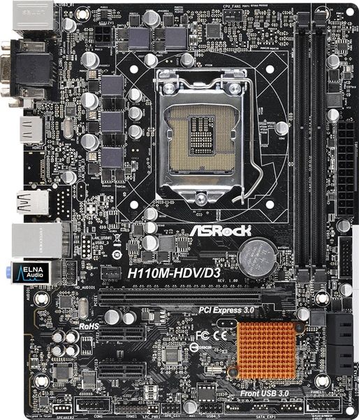 Main Asrock H110M-HDV/D3 2ND
