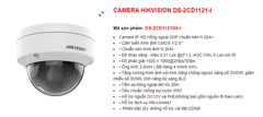 Camera Hikvision DS-2CD1121G0-I Mới