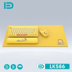 Combo Phím + Chuột + Lót Chuột + Tay Đệm FD8221 LK586 Vàng Mới