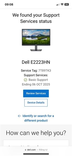 Màn Hình LCD Dell 22in E2223HN (FHD/VA/60Hz/5ms/250 nits/HDMI+VGA) 10/2025 2ND