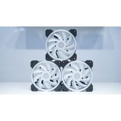 Bộ Kít 3 Fan Tản Nhiệt RGB Case FORGAME CAT EYE (3 Fan + Hub + Điều Khiển)