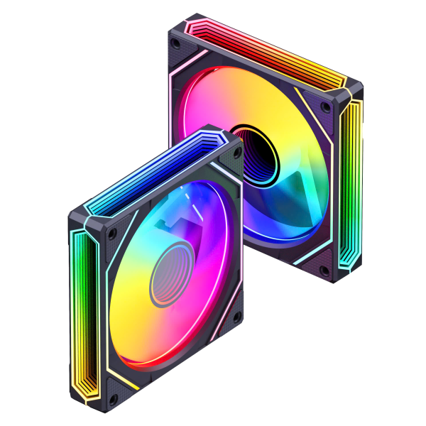 Fan MAGIC SNOWMAN F-135 ARGB ĐEN Mới