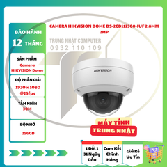 Camera HIKVISION Dome DS-2CD1123G0-IUF 2.8mm 2MP
