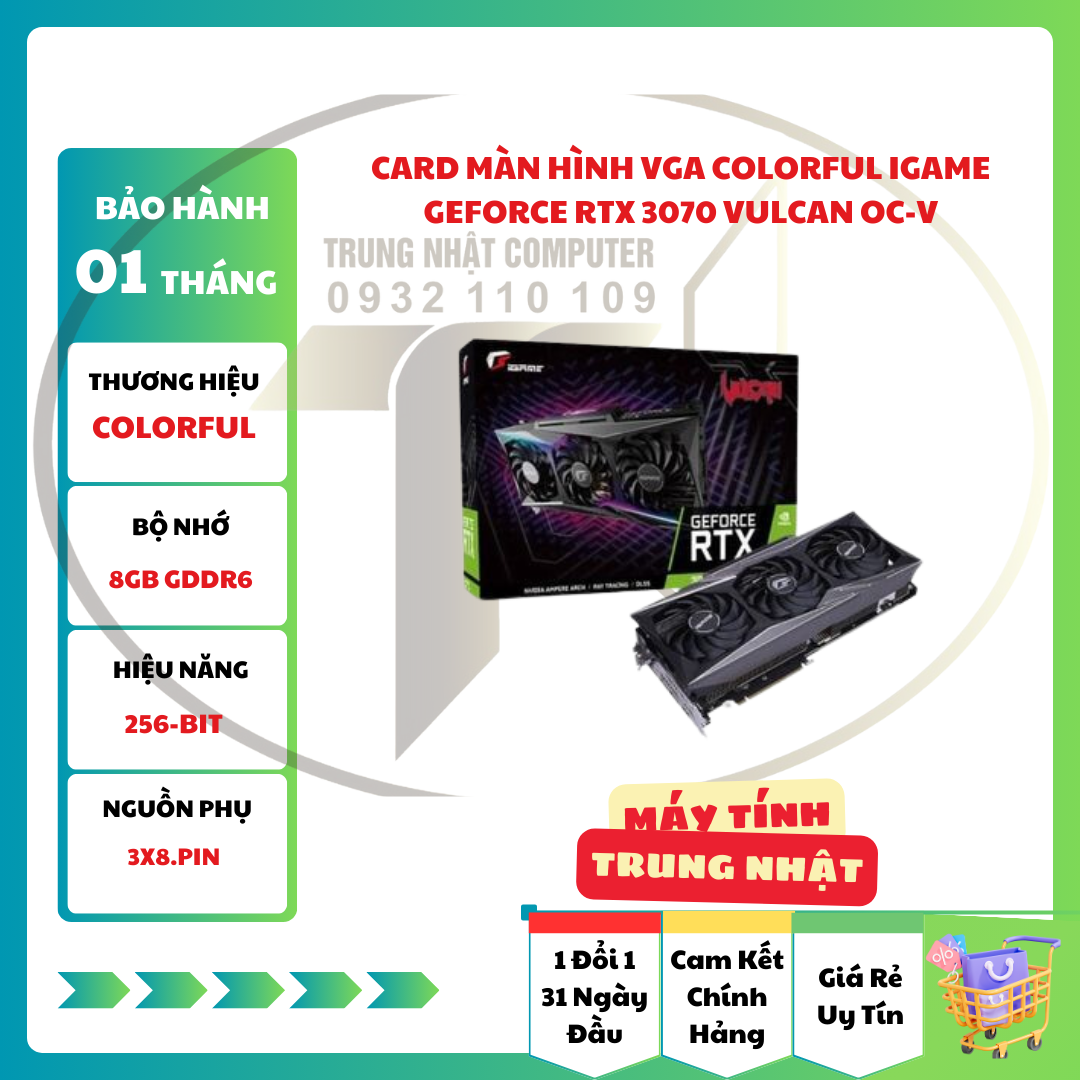 Nvidia Rtx 3070 Vulcan Oc Igame Rtx 3070 Vulcan Card Màn Hình VGA